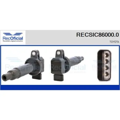 Liquidación Bobina de encendido RECOFICIAL RECSIC86000.0 RECOFICIAL RECSIC86000.0